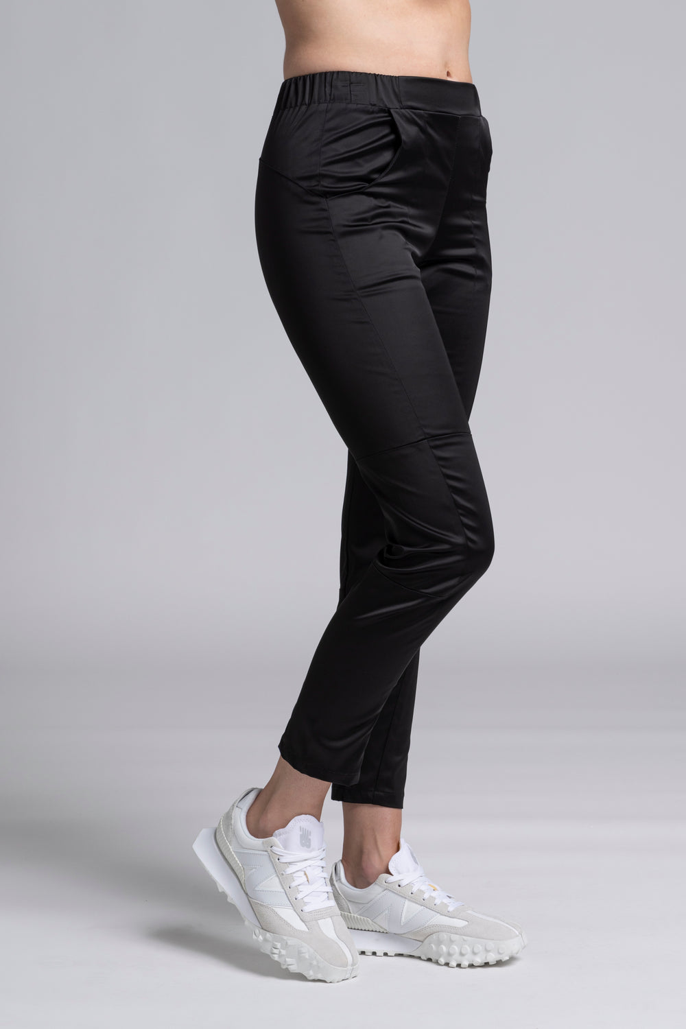 Nes Satin Section Pant | Black Satin