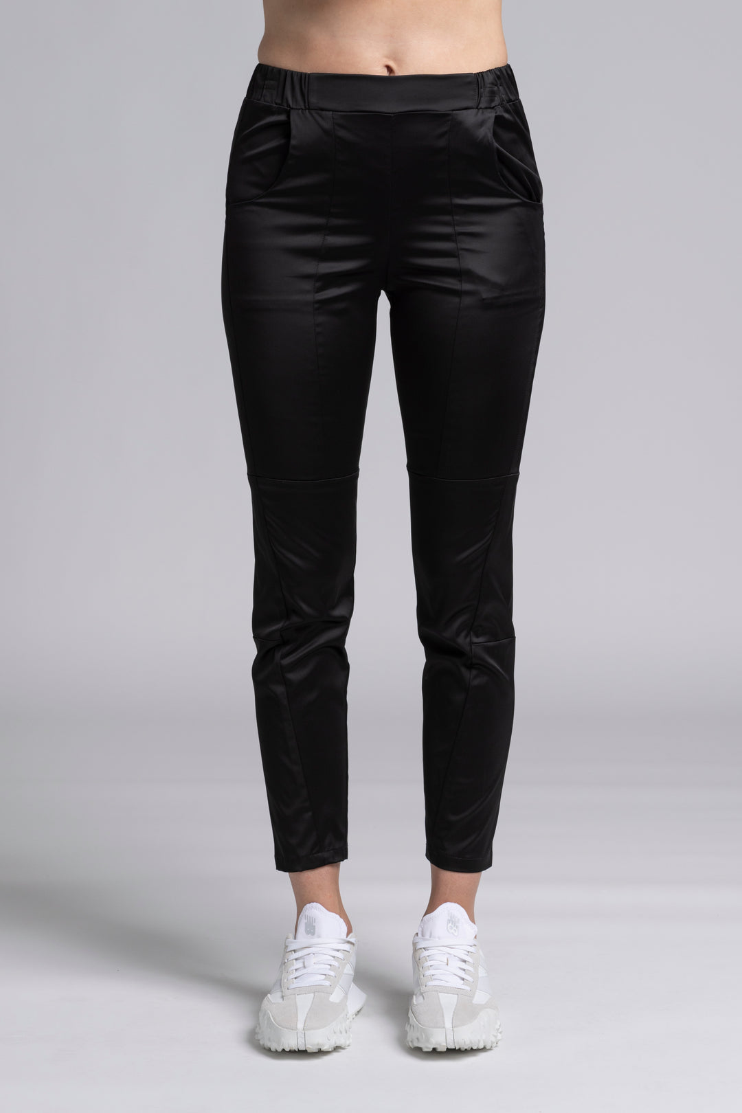 Nes Satin Section Pant | Black Satin