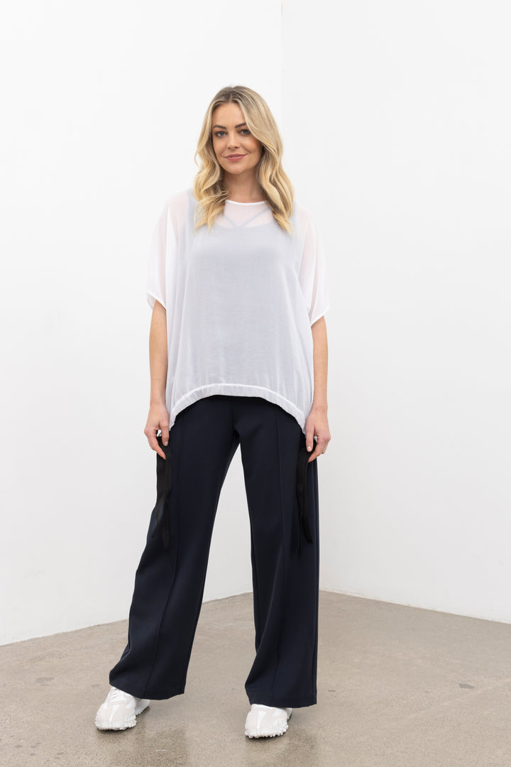 Nes Ginnie Pant | Navy Marle