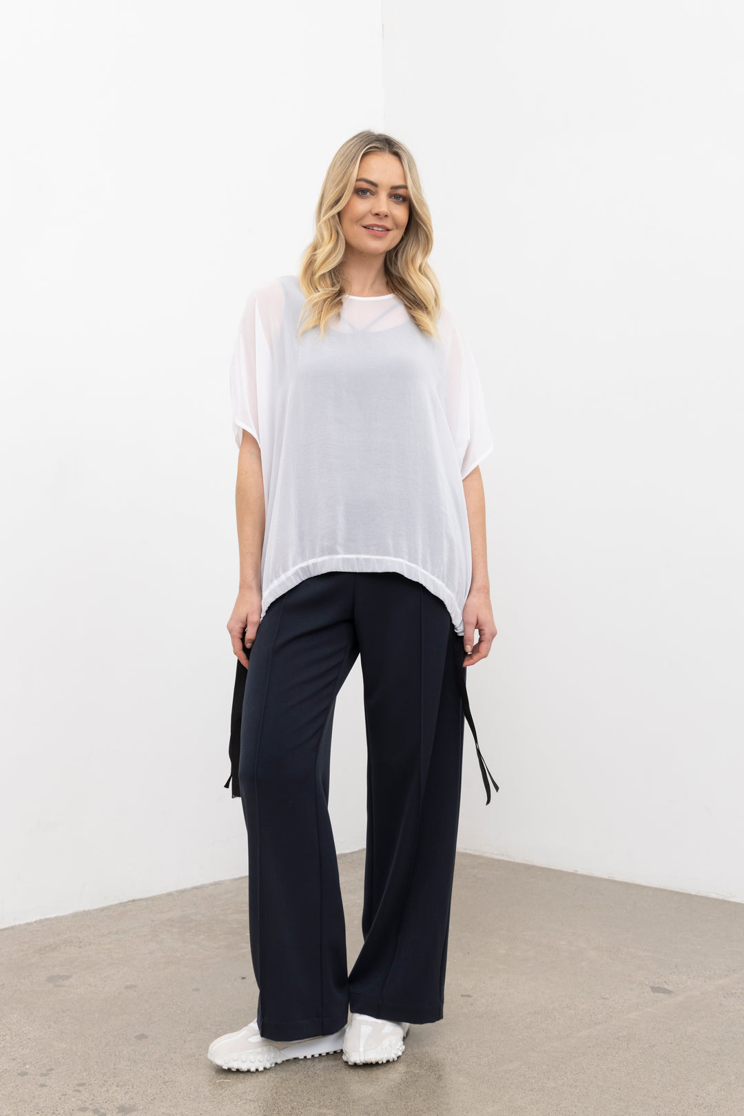 Nes Ginnie Pant | Navy Marle