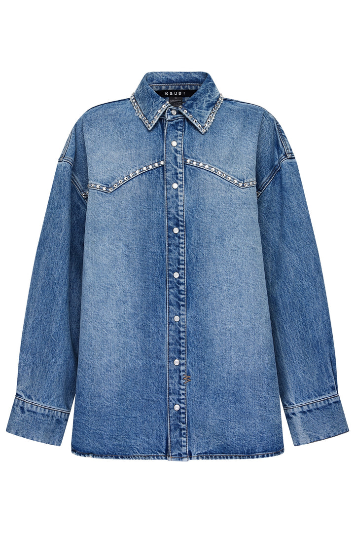Ksubi Oversized Denim Long Sleeve Shirt | Maverik Krystal