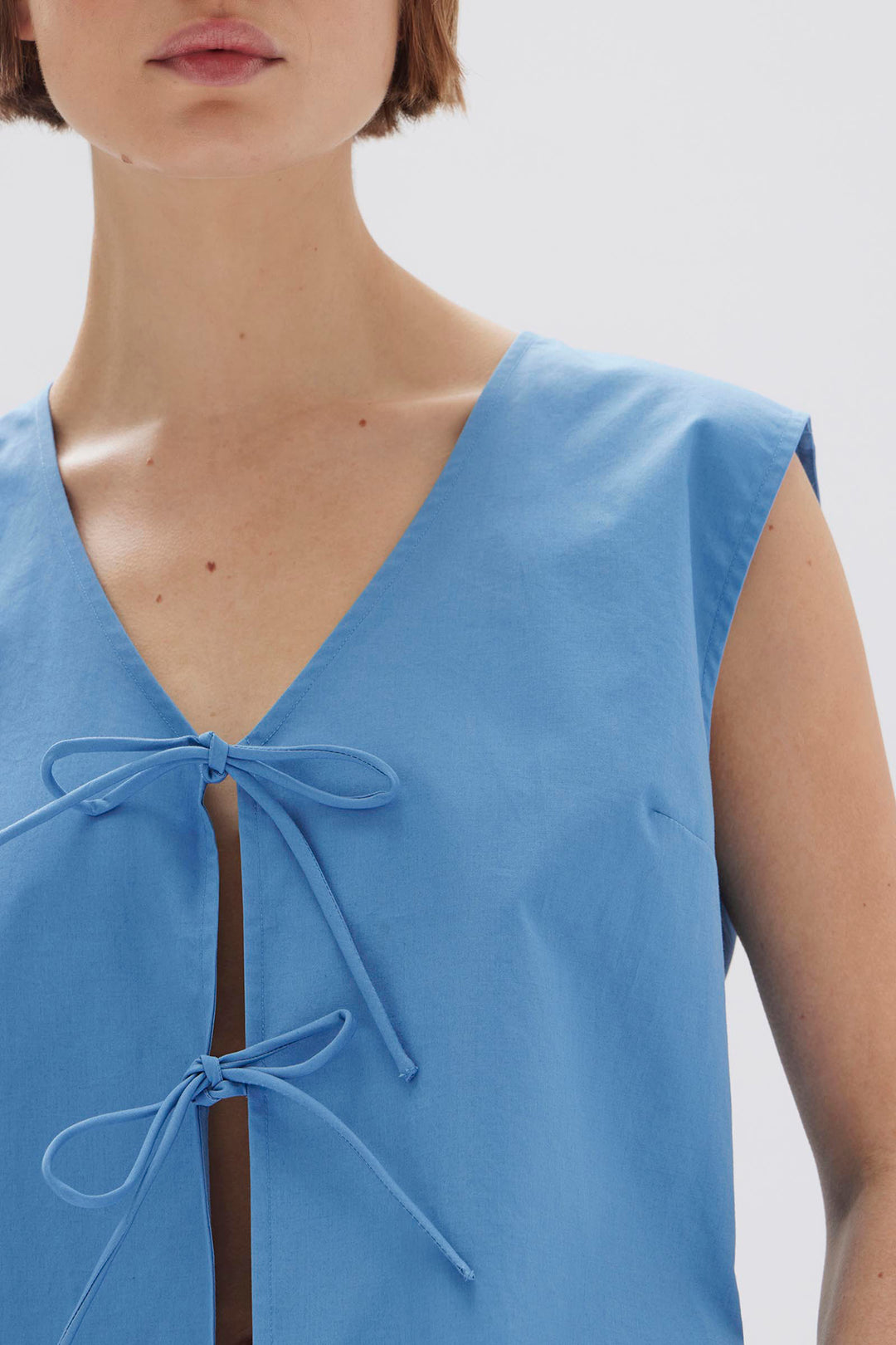 Assembly Label Ollie Poplin Tie Top | Bahama