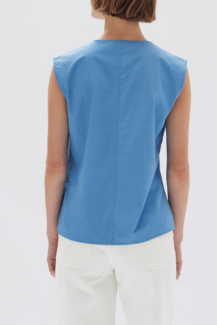 Assembly Label Ollie Poplin Tie Top | Bahama