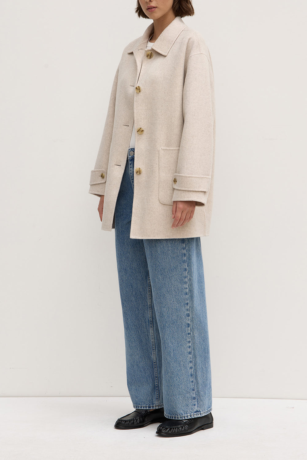 Assembly Label Pierra Wool Coat | Oat Marle