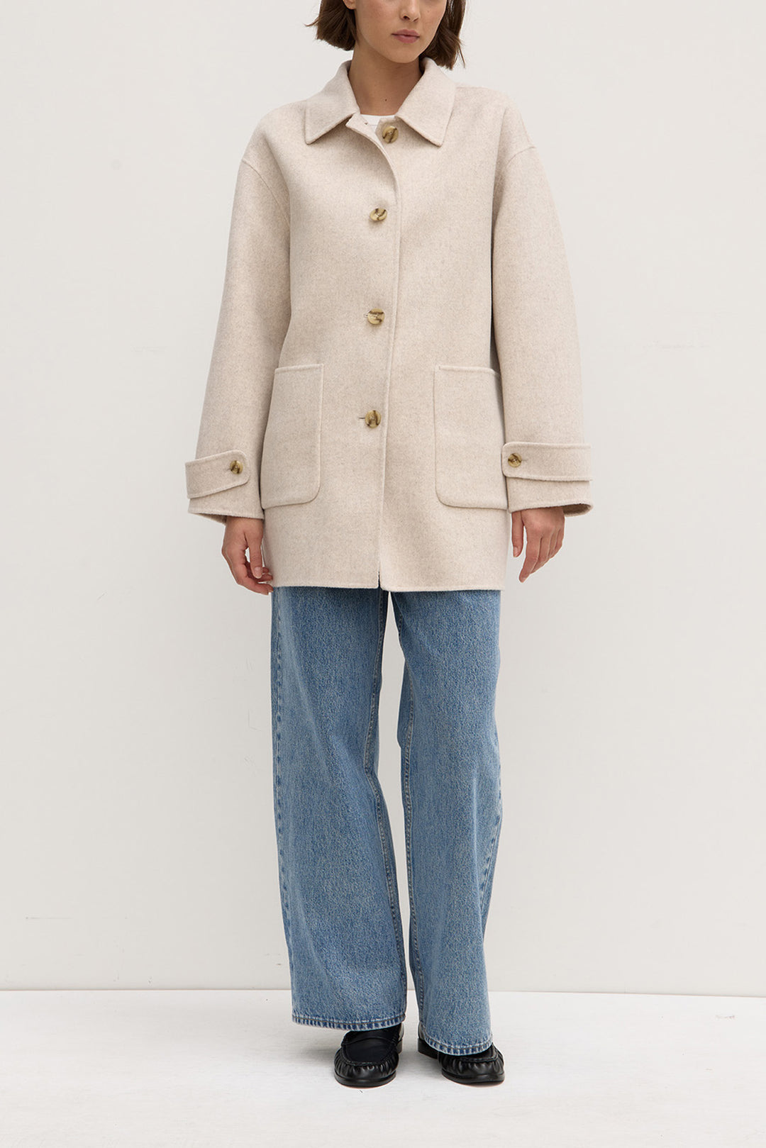 Assembly Label Pierra Wool Coat | Oat Marle