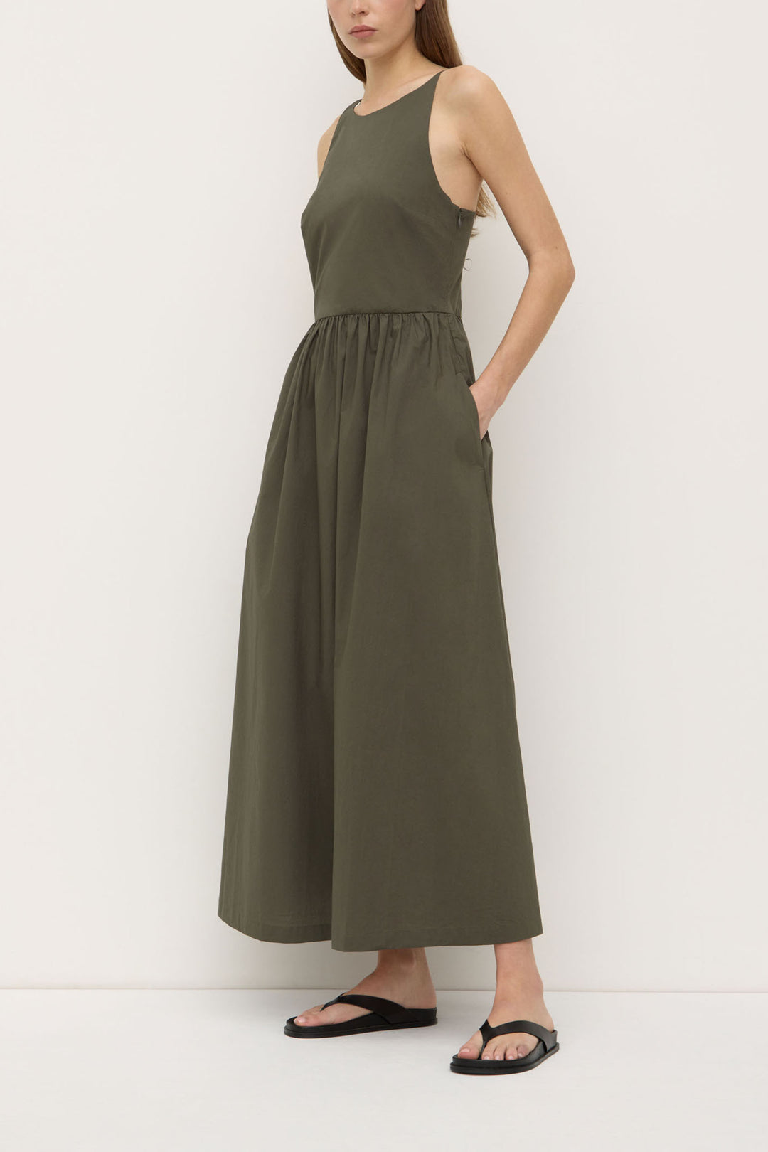Assembly Label Posie Midi Dress | Moss