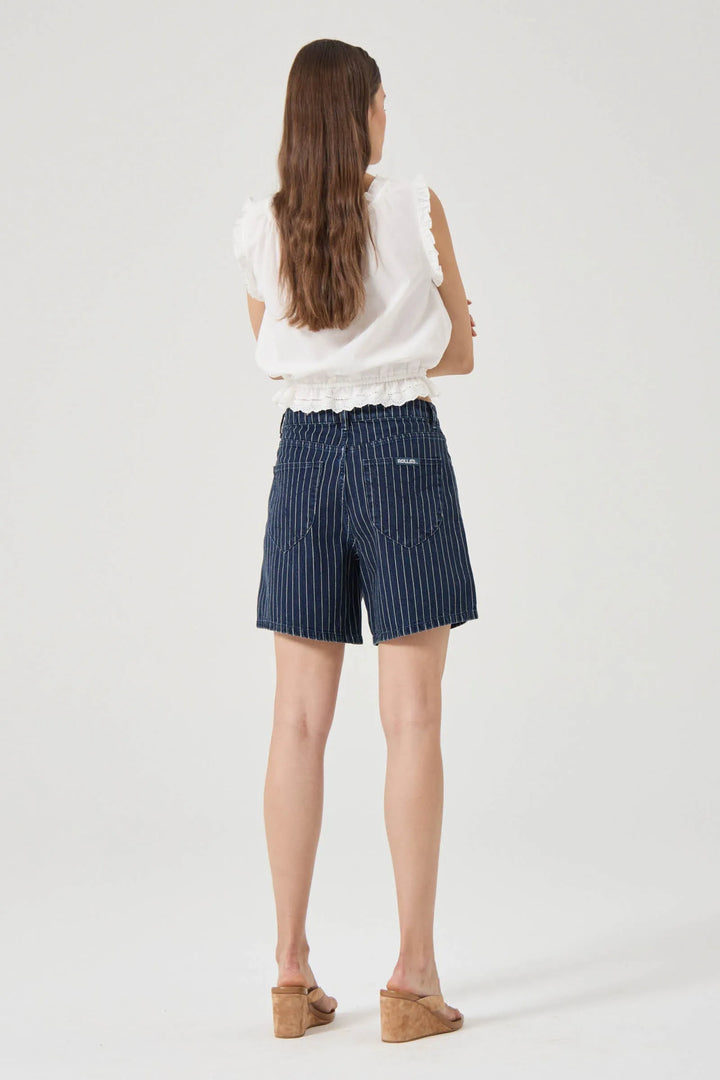 Rollas 90s Relaxed Short | Indigo Stripe
