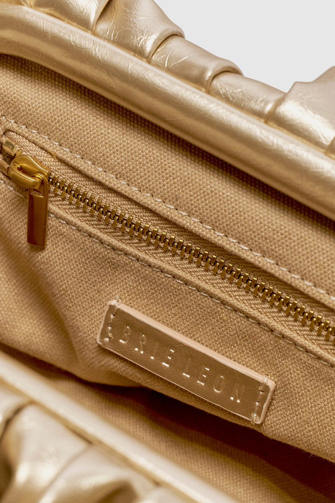 Brie Leon Rhi Clutch | Honey Gold