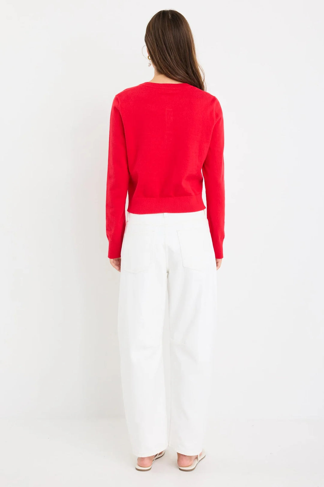 Among The Brave Replica Cotton Cashmere Cardigan | Cherry