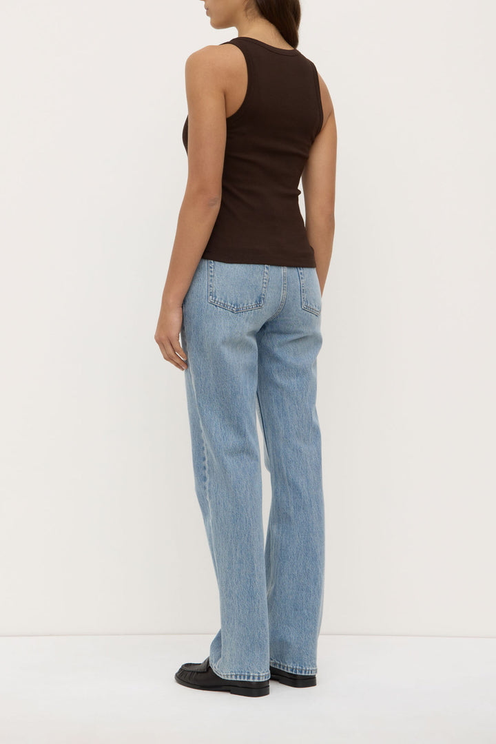 Assembly Label Robyn Scoop Neck Rib Tank | Ganache