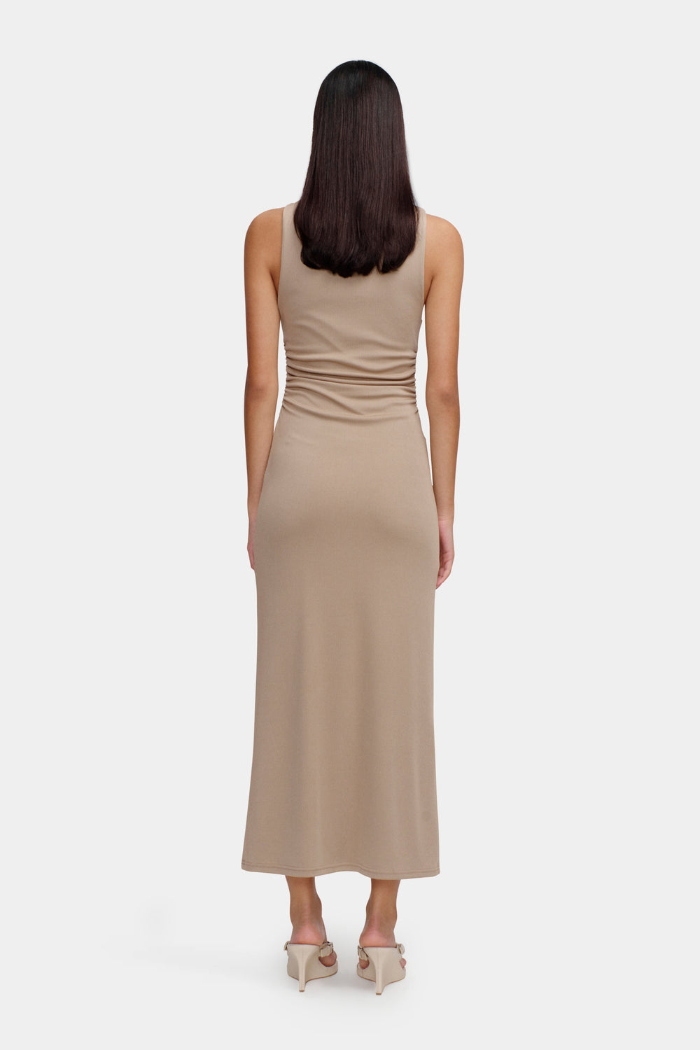 Ownley Samara Midi Dress | Porcini