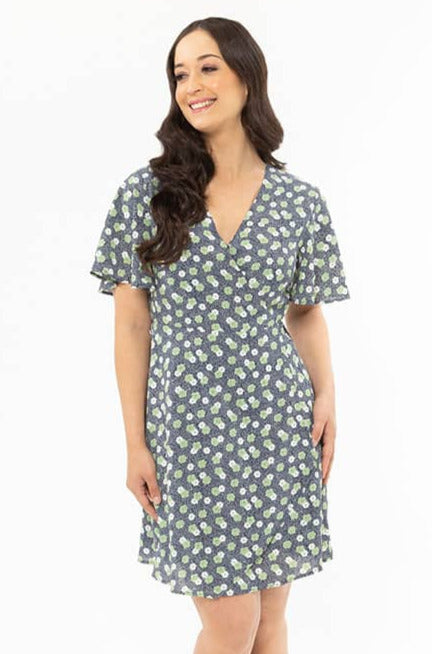 The Seeking Lola Days Off Wrap Dress is such a cute dress for spring. It features a flattering wrap waist tie, floaty sleeves and fits above the knee. Dress up with heels for events or down with sandals or sneakers for an everyday look. 