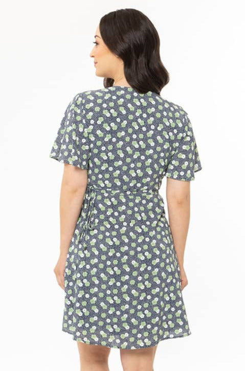 The Seeking Lola Days Off Wrap Dress is such a cute dress for spring. It features a flattering wrap waist tie, floaty sleeves and fits above the knee. Dress up with heels for events or down with sandals or sneakers for an everyday look. 