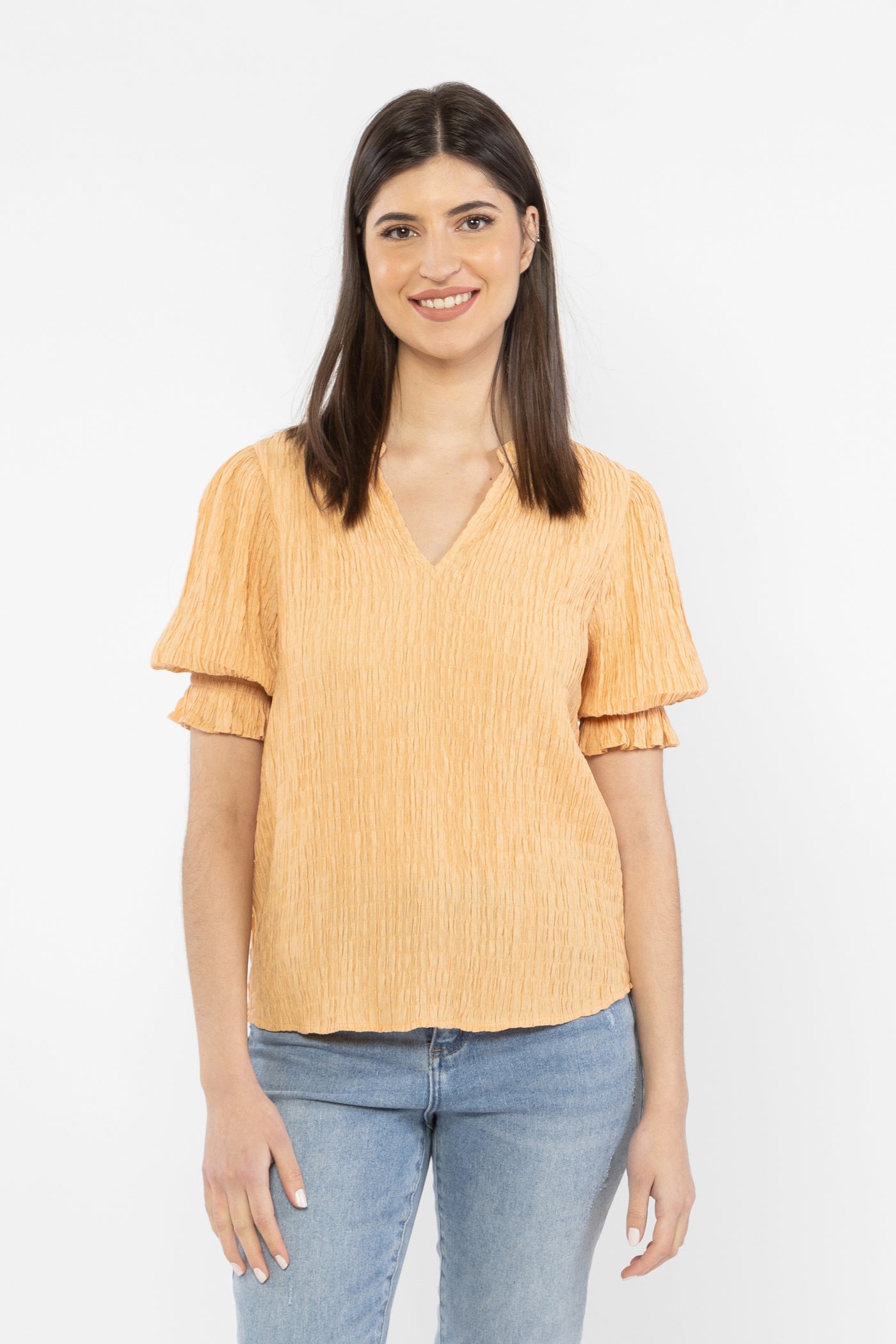 Seeking Lola Butterfly Top - Sunny Crinkle