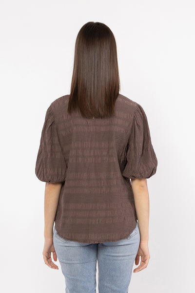 Seeking Lola Carefree Top - Chocolate