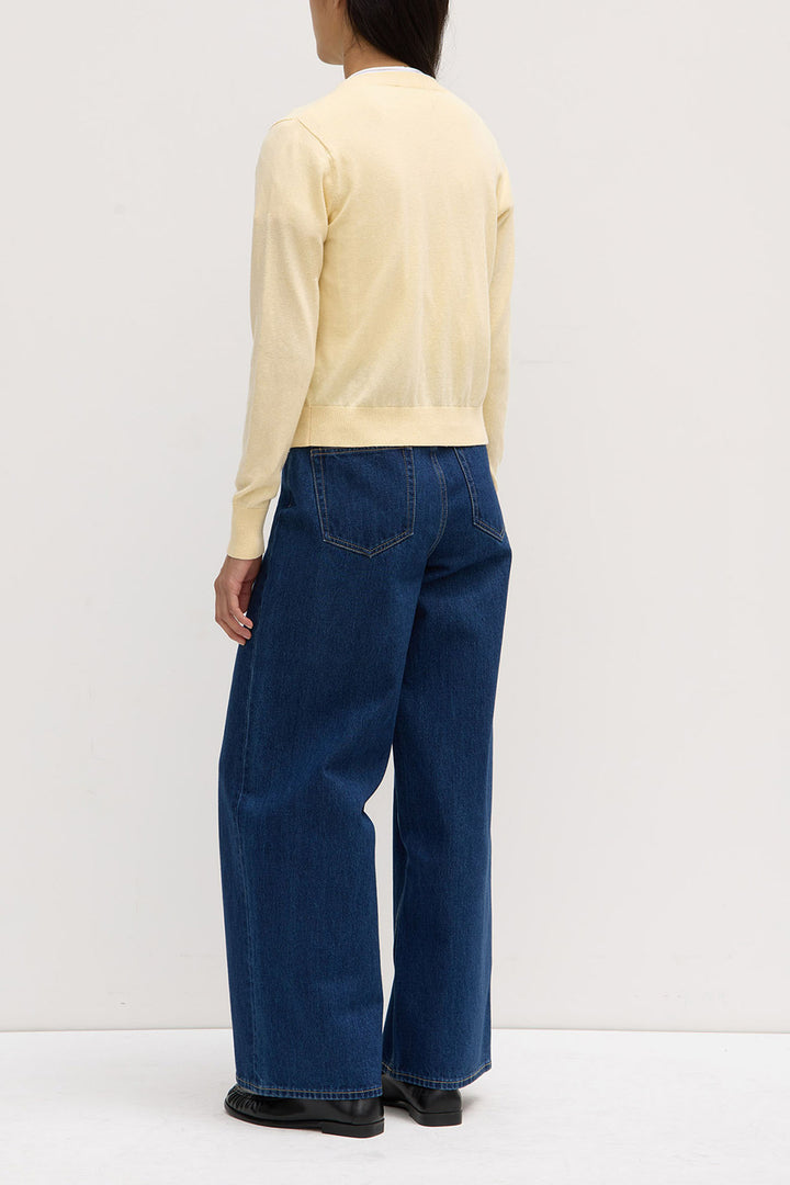 Assembly Label Semra Cotton Cashmere Cardigan | Chamomile