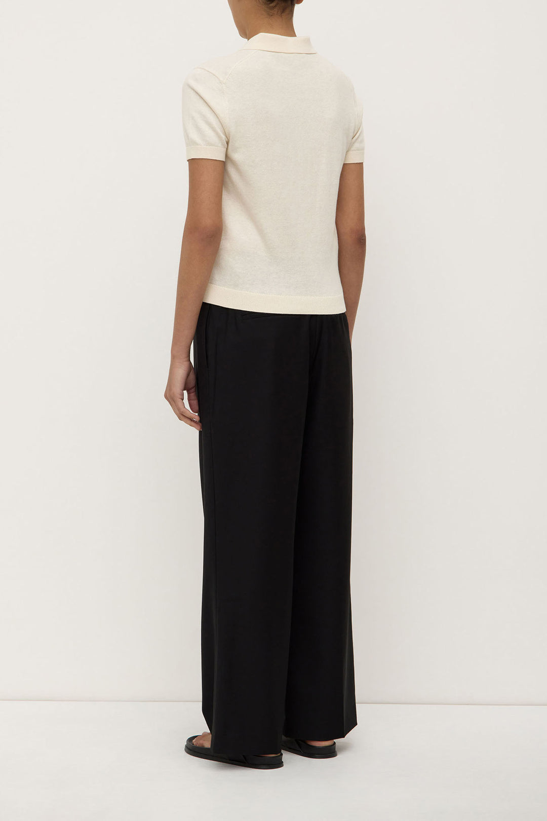 Assembly Label Sloane Cotton Cashmere Polo | Cream