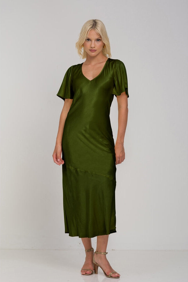 Blak Still The One Dress | Golden Khaki