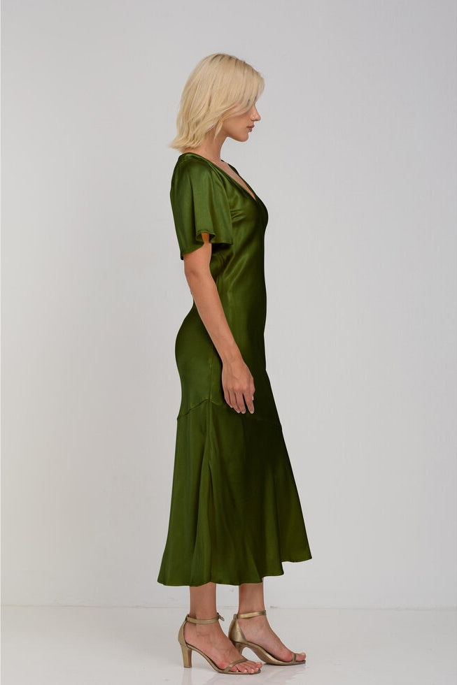 Blak Still The One Dress | Golden Khaki