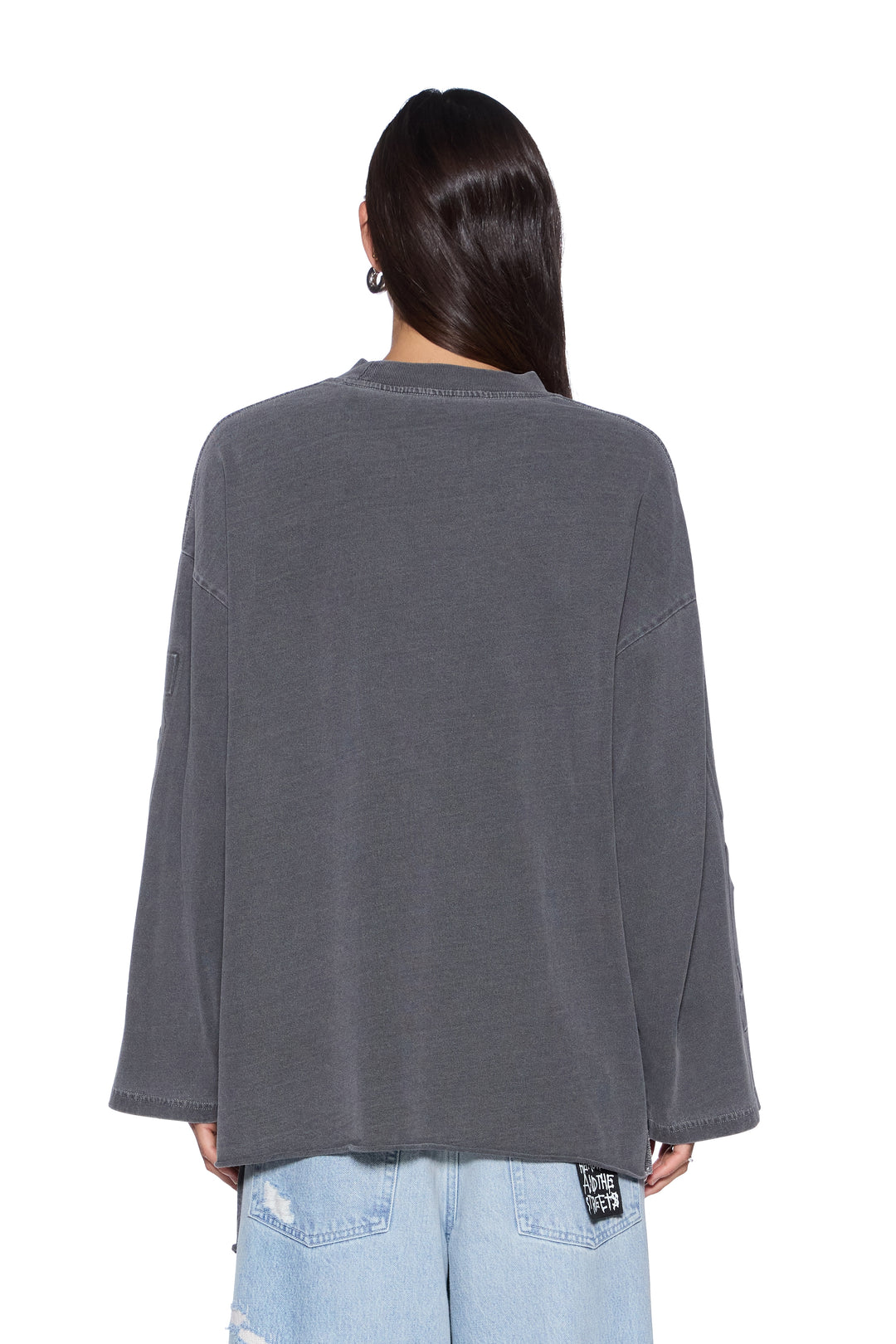 Ksubi Sott Altar Boyfriend Long Sleeve Tee | Charcoal