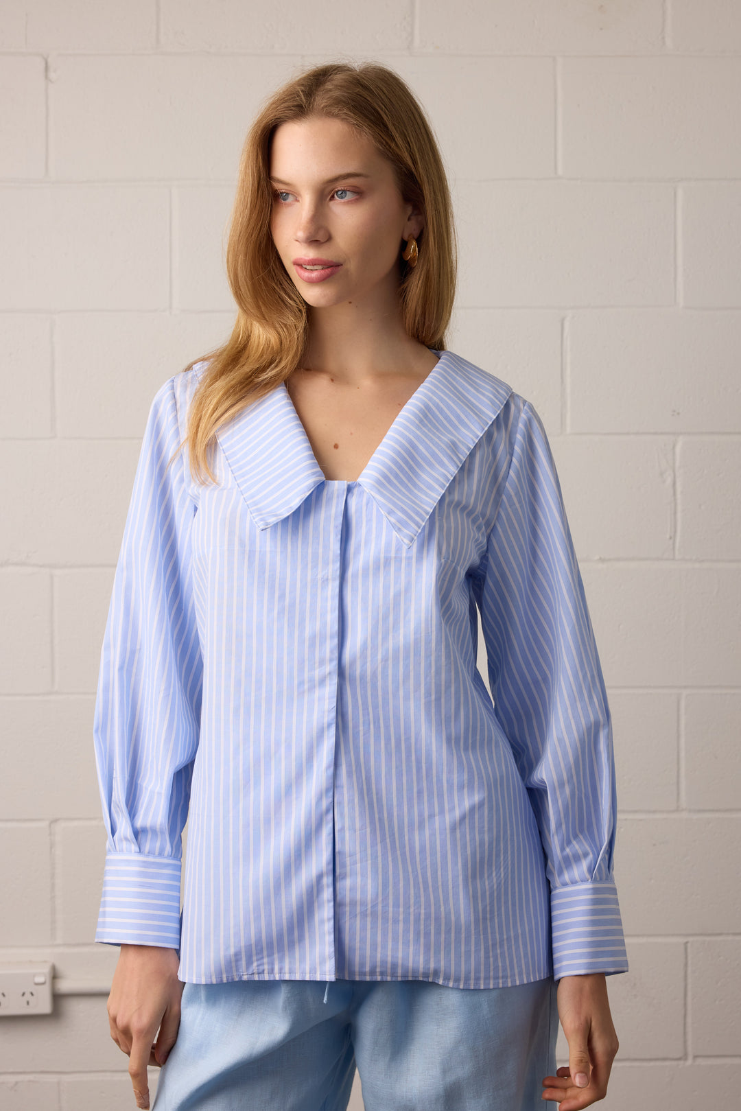 Towa Isla Shirt | Blue Stripe