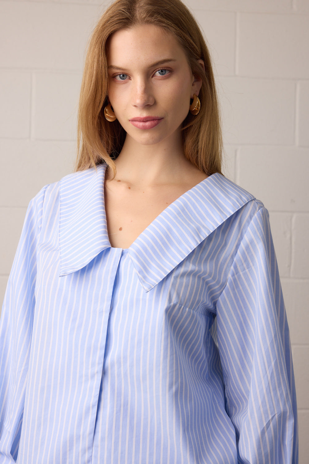 Towa Isla Shirt | Blue Stripe
