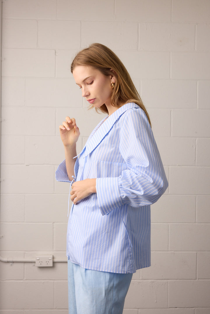Towa Isla Shirt | Blue Stripe