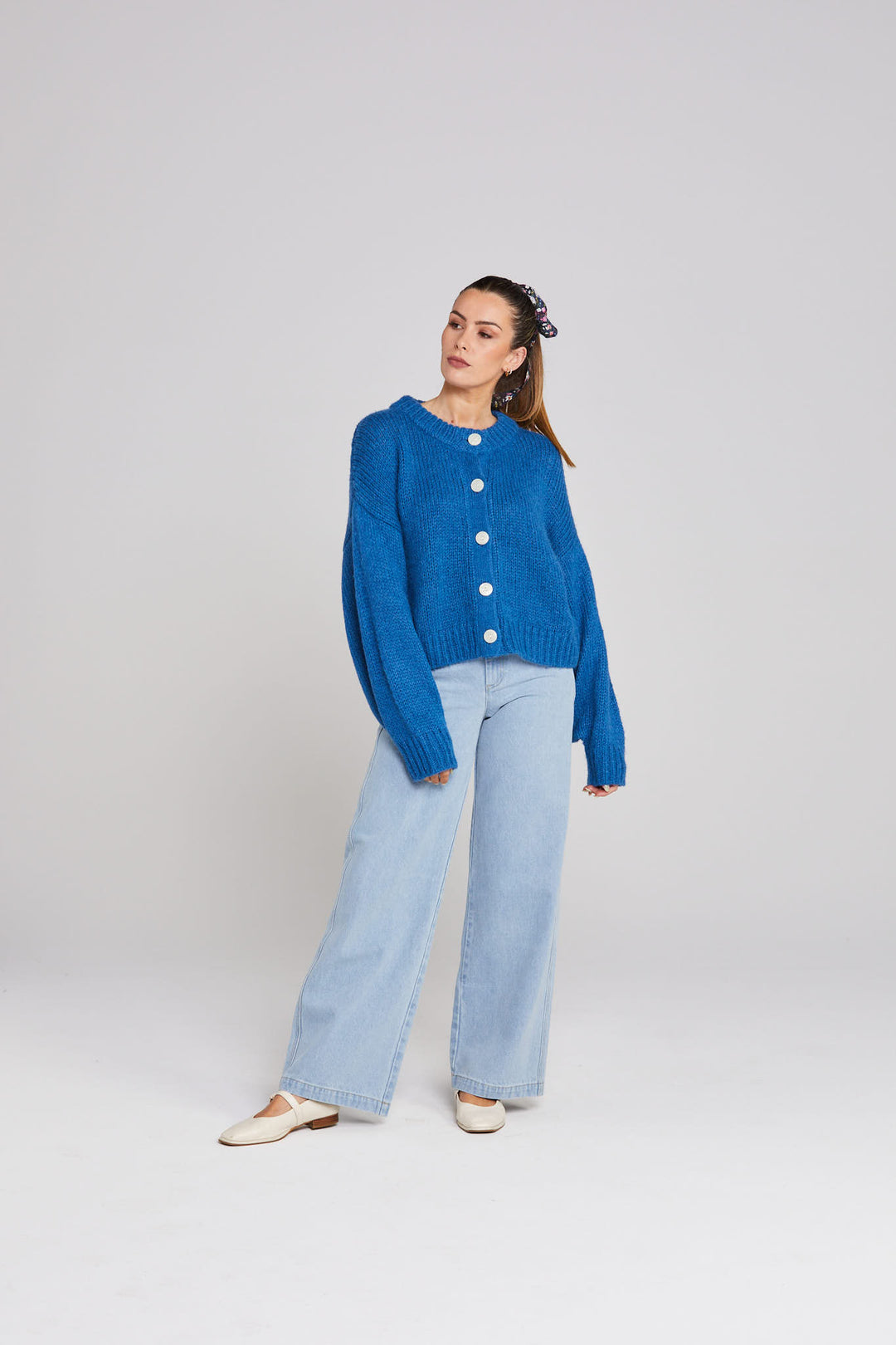 Thing Thing Cleo Cardigan | Cobalt