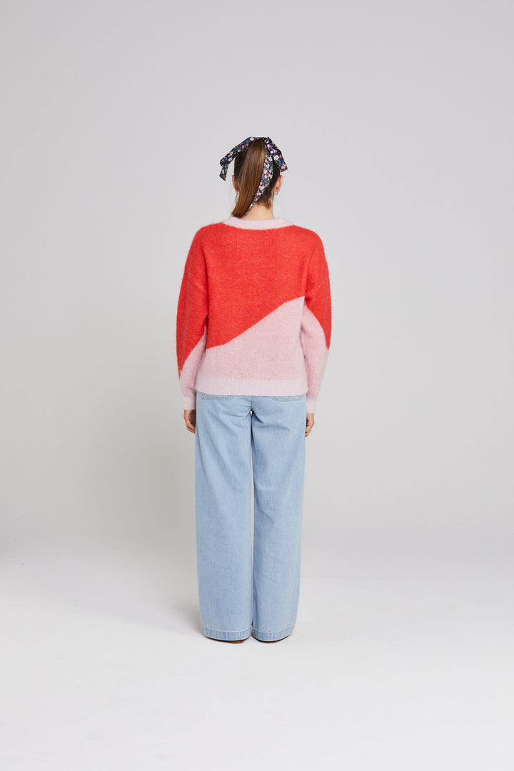 Thing Thing Split Jumper | Pinky Tomato