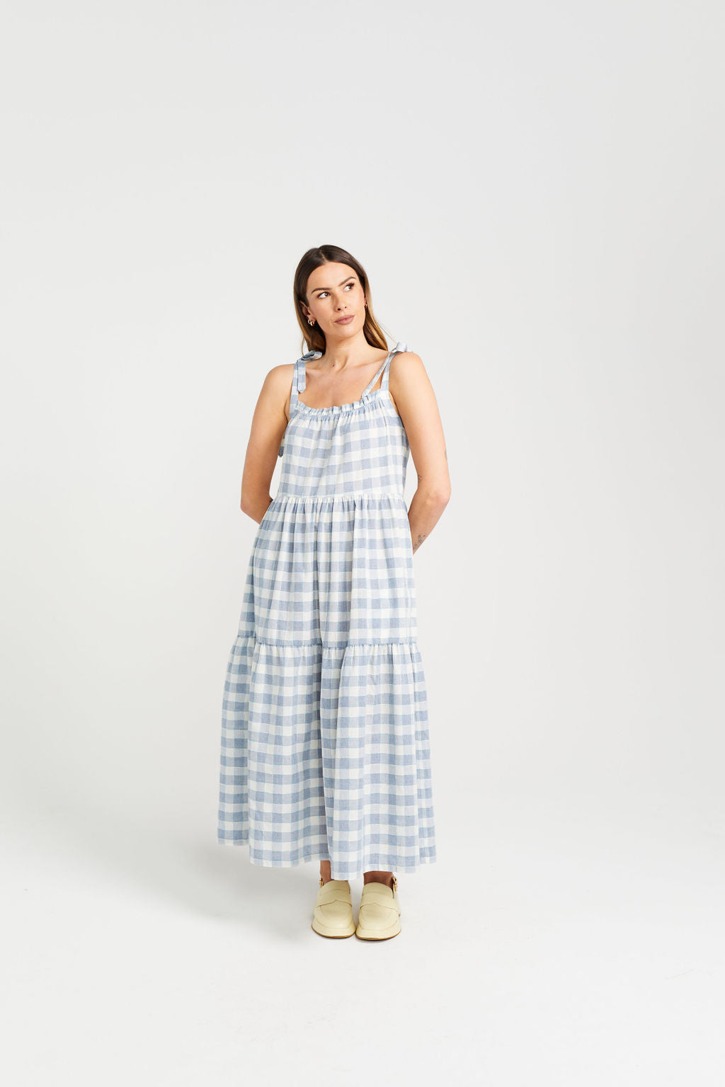 Thing Thing Tie Up Ziggy Dress | Marine Check