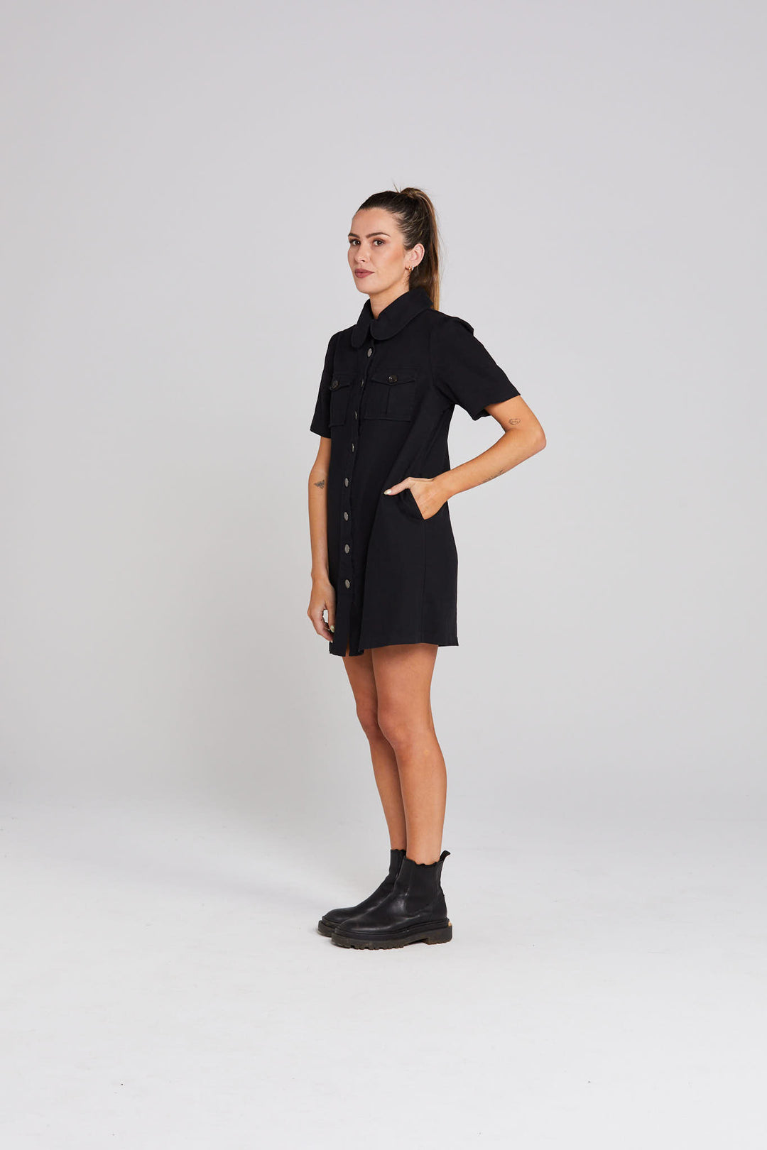 Thing Thing Utility Dress | Black