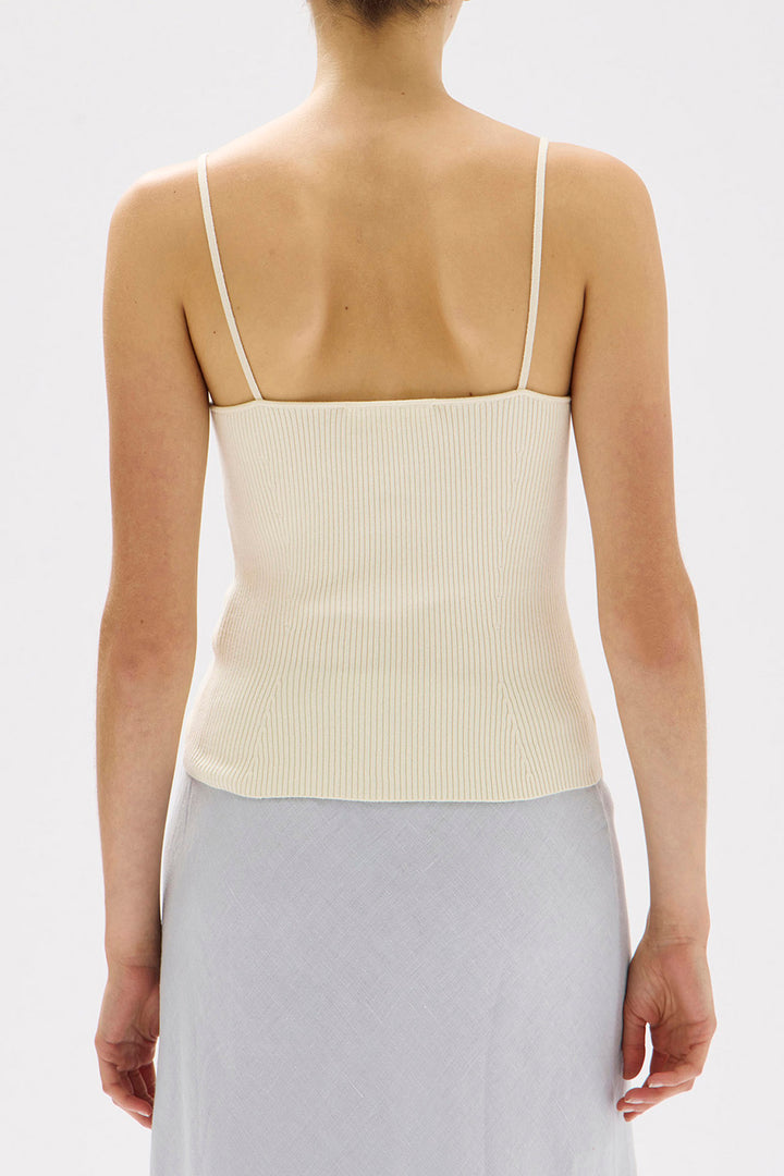 Assembly Label Tasmin Cotton Knit Tank | Cream