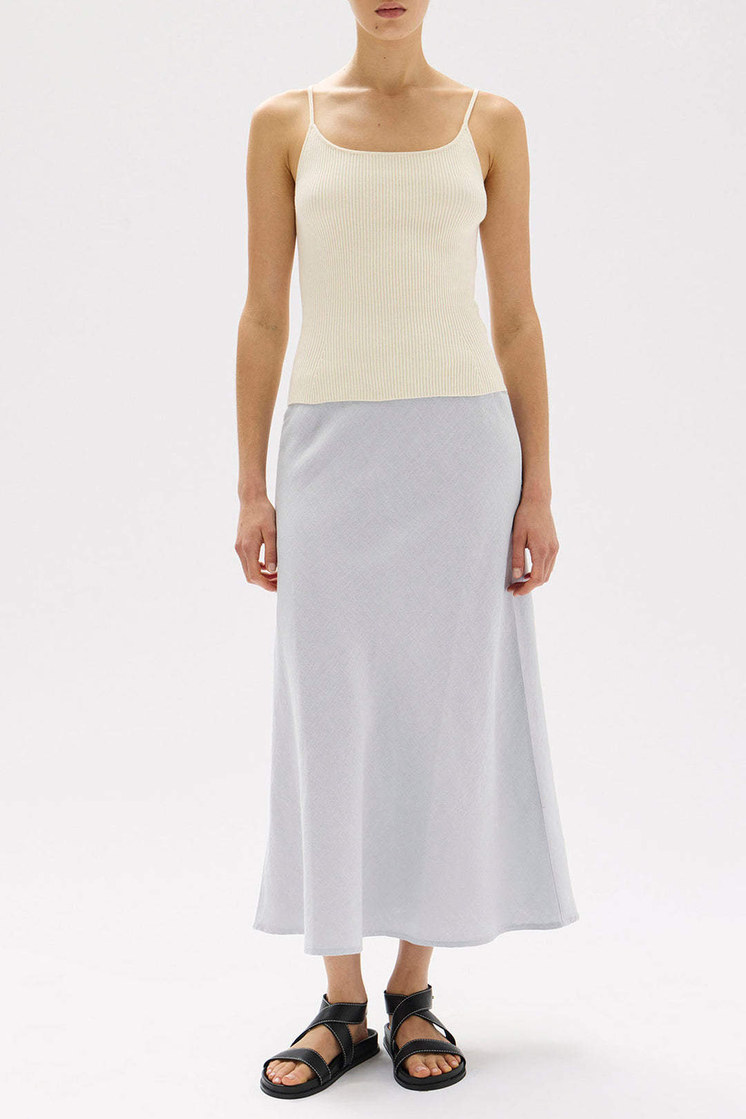 Assembly Label Tasmin Cotton Knit Tank | Cream