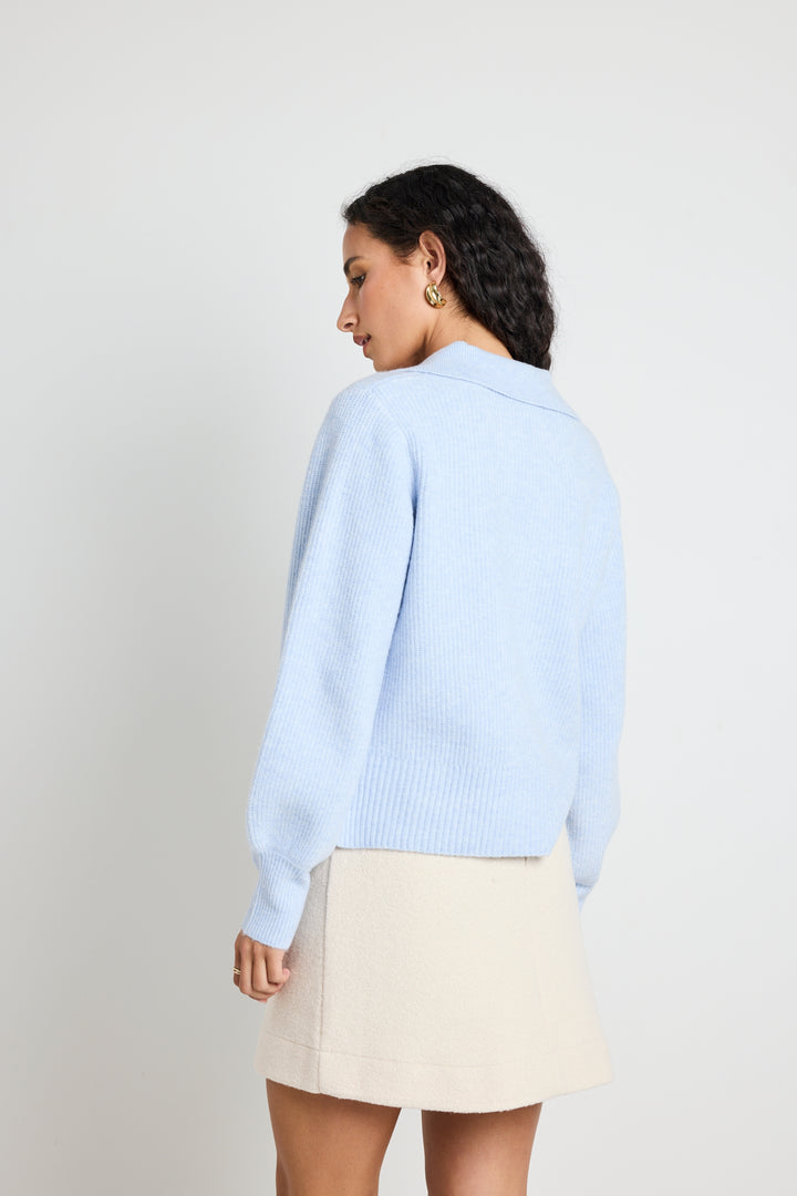 Among The Brave Truth Chunky Knit Jumper | Ice Blue