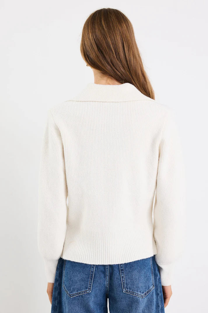 Among The Brave Truth Collar Knit | Ivory