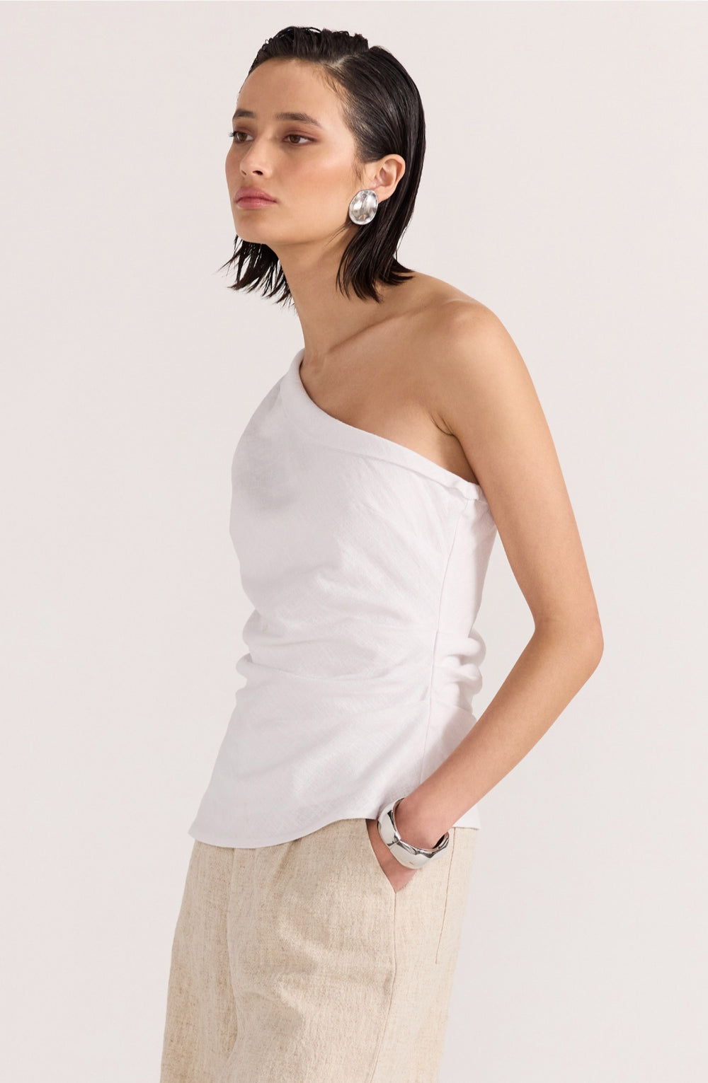 Staple The Label Athena One Shoulder Top