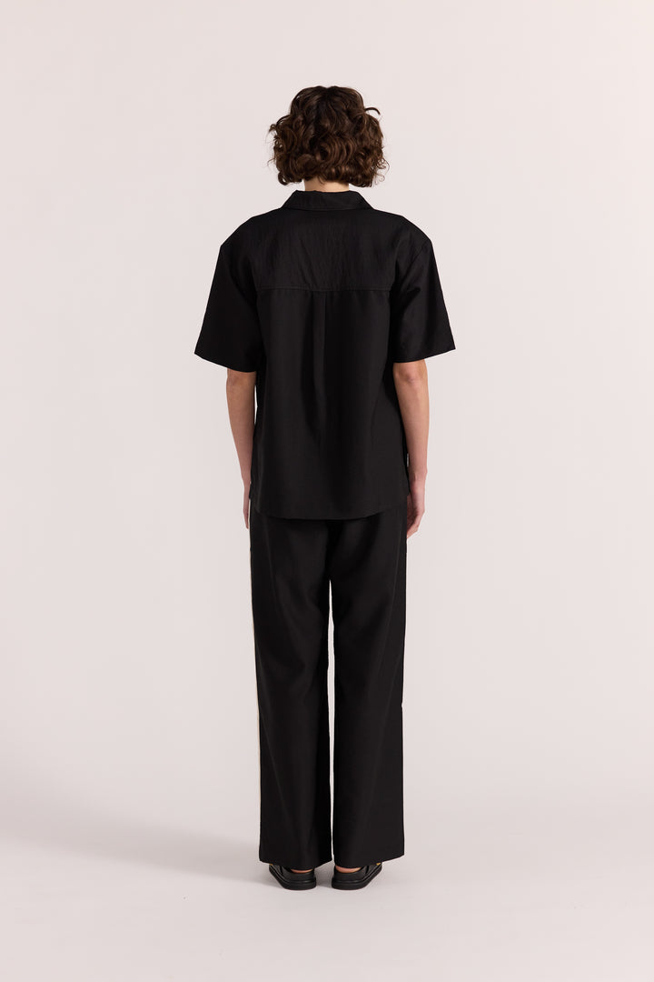 Staple The Label Dion Short Sleeve Shirt | Black