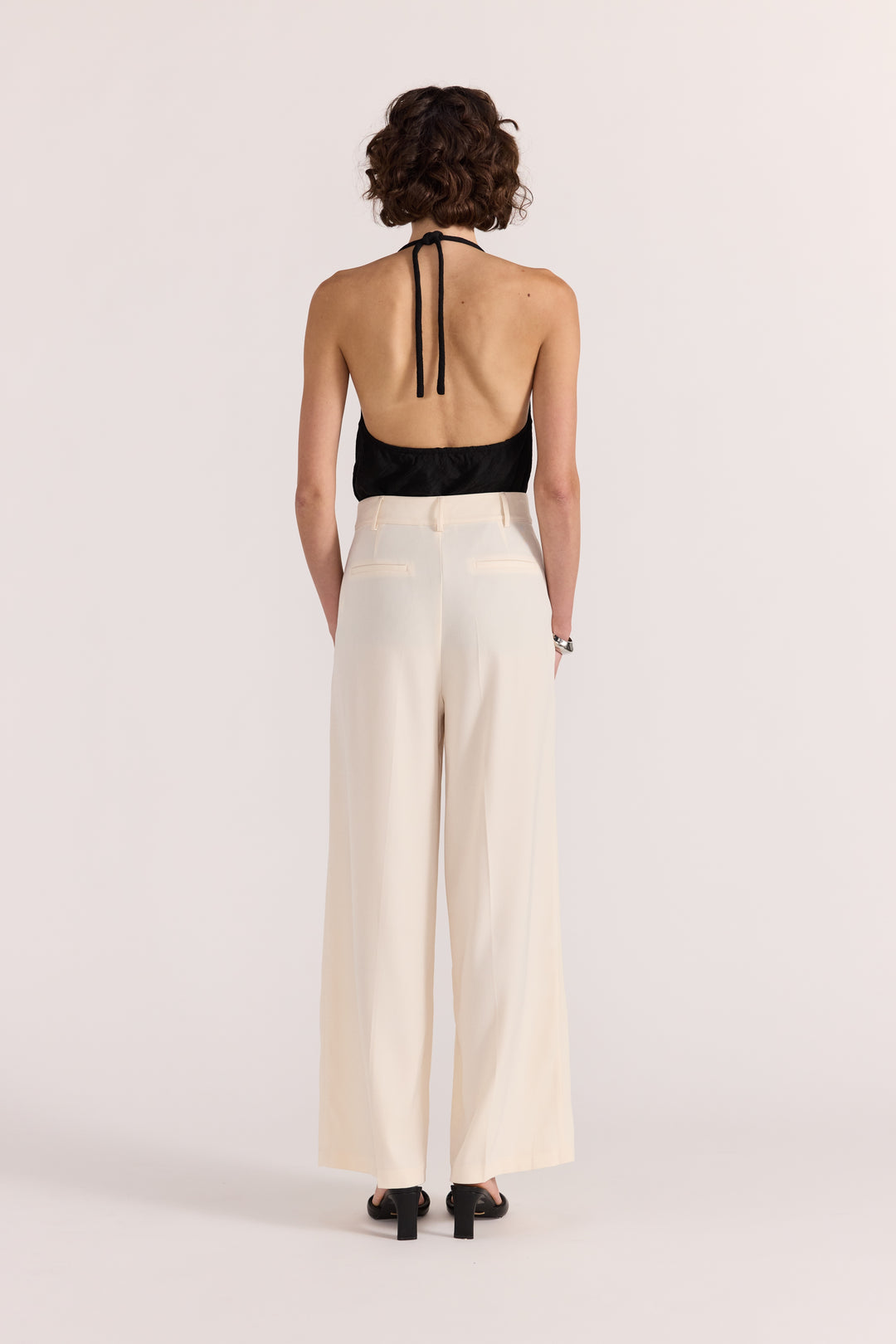 Staple The Label Sabine Wide Leg Pants | Cream