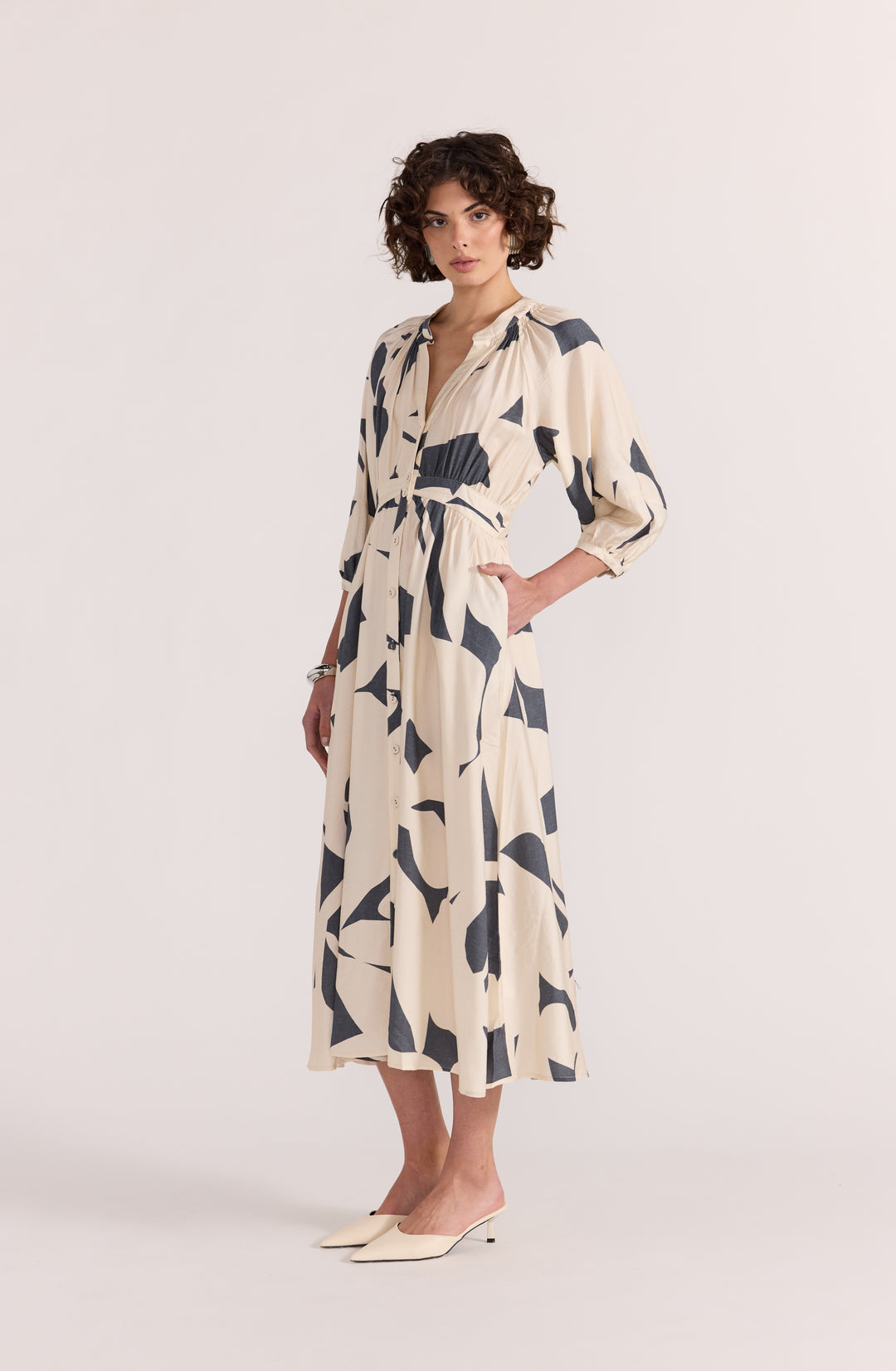 Staple The Label Aura Midi Dress | Abstract