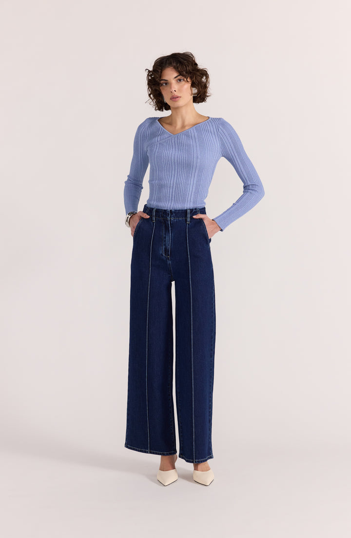 Staple The Label Lennox High Waisted Jean | Indigo