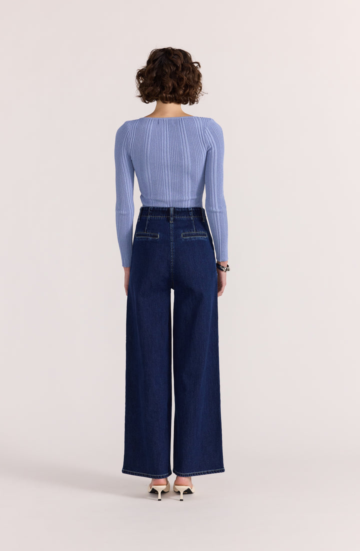 Staple The Label Lennox High Waisted Jean | Indigo