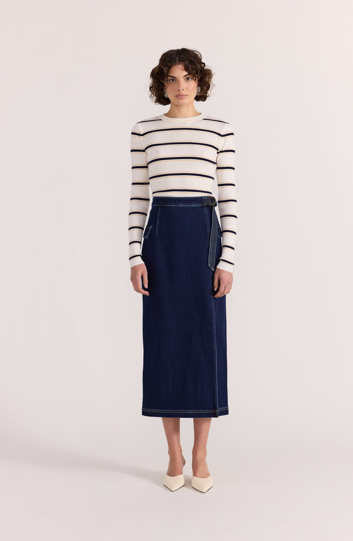 Staple The Label Camille Stripe Knit Top