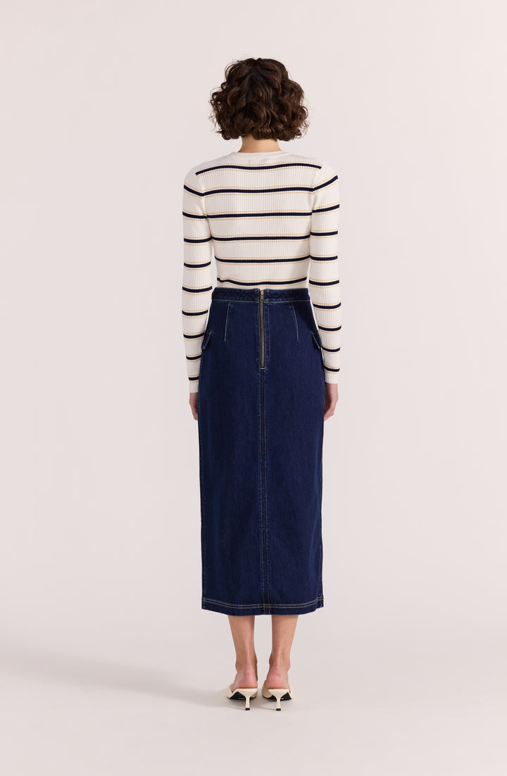 Staple The Label Camille Stripe Knit Top
