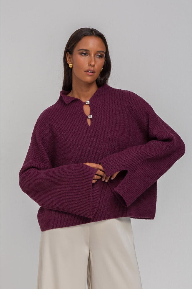 Blak United Allure Sweater | Plum
