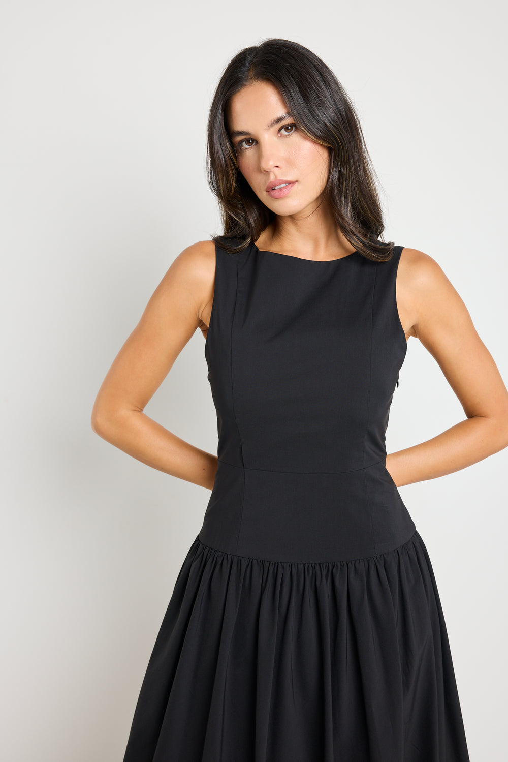 Stories Be Told Vigour Structured Bubble Midi Dress
