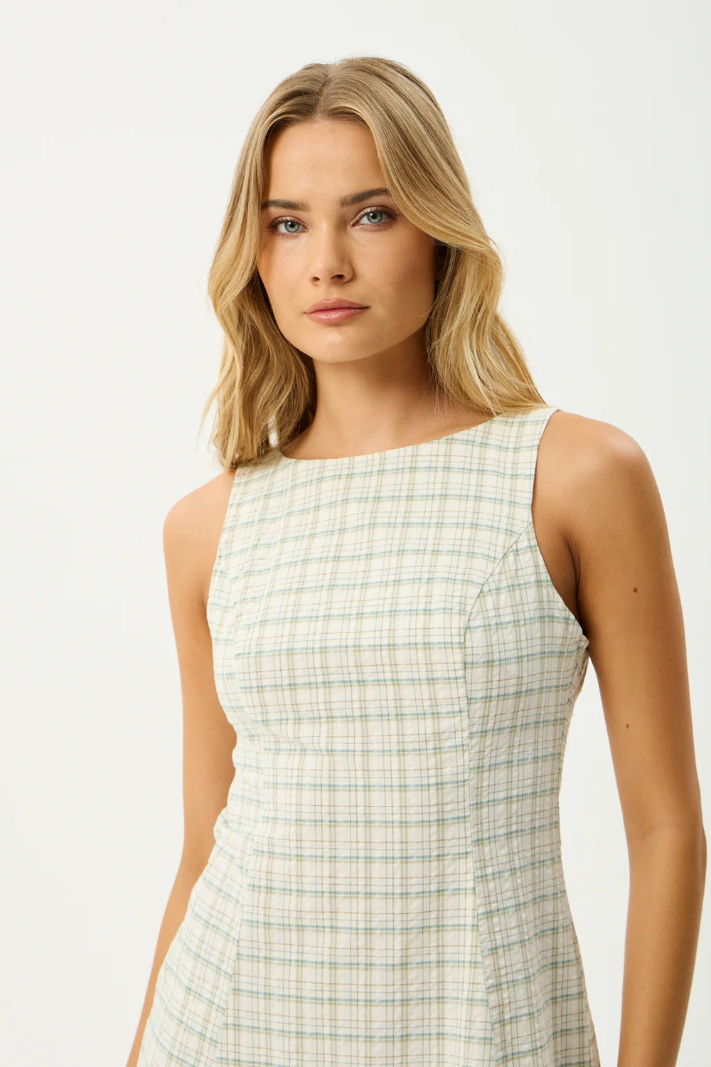 Afends Legacy Seersucker Mini Dress | Boa Check