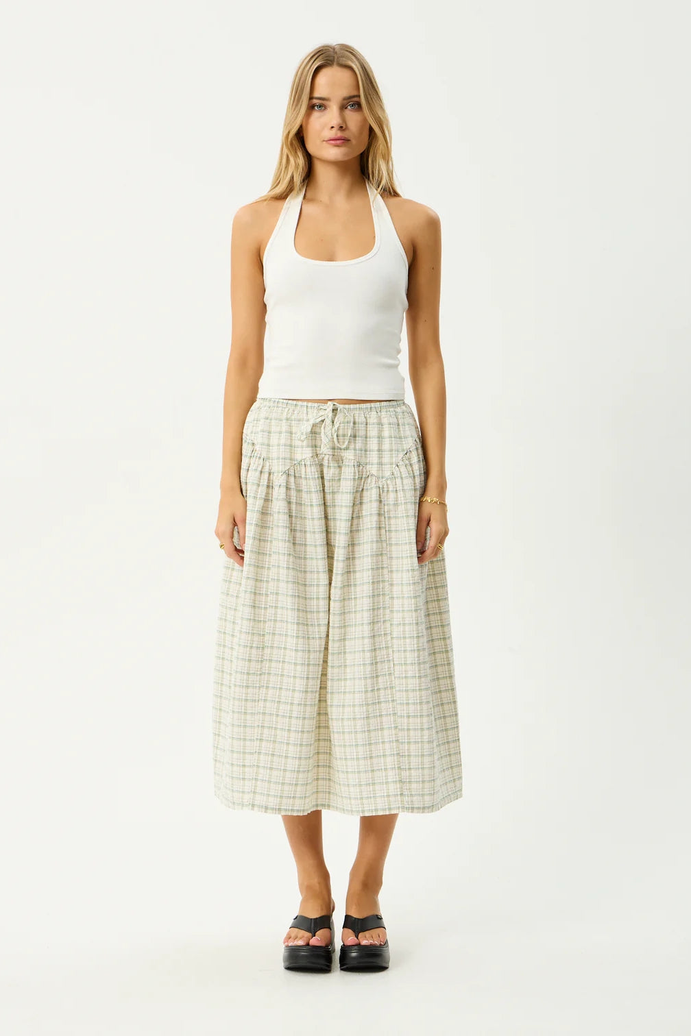 Afends Legacy Check Midi Skirt | Boa Check