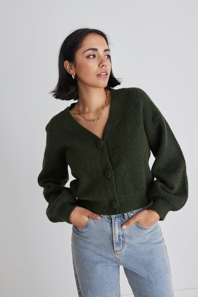 Among The Brave Wholesome Cropped Cardigan