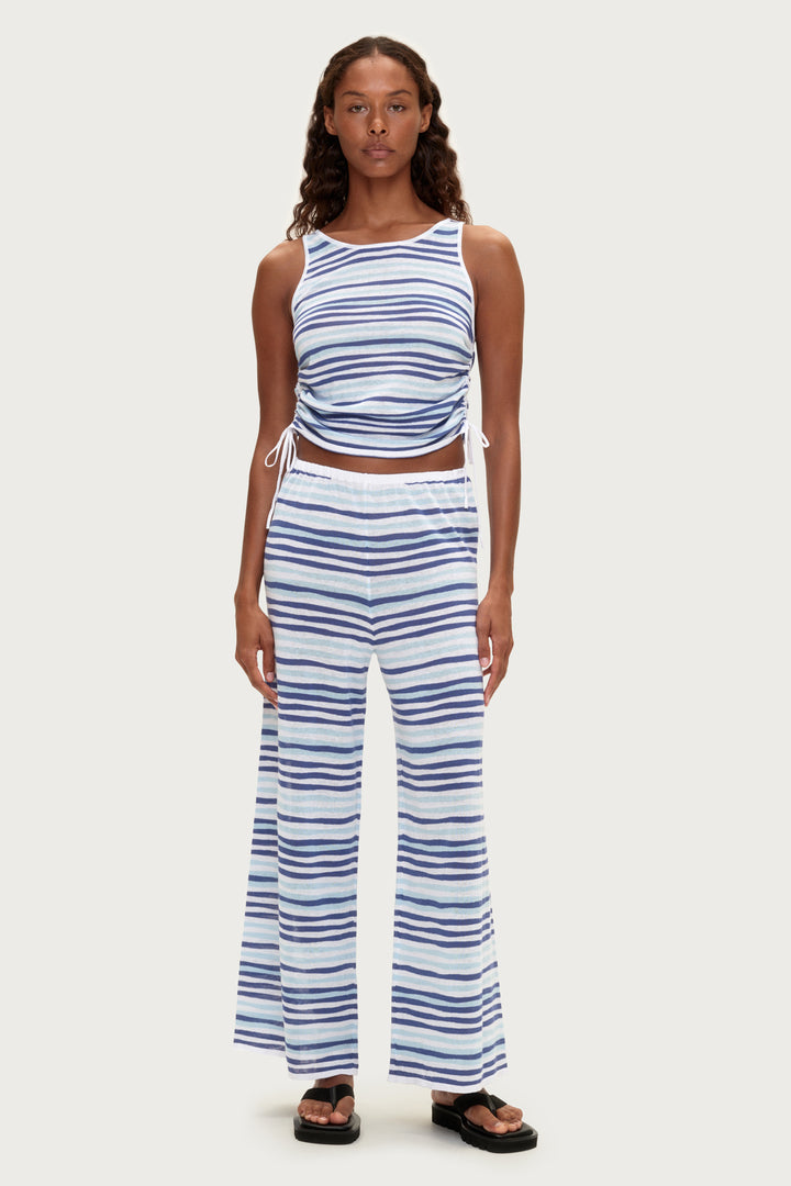 Zulu & Zephyr Knit Pant | Blue Stripe