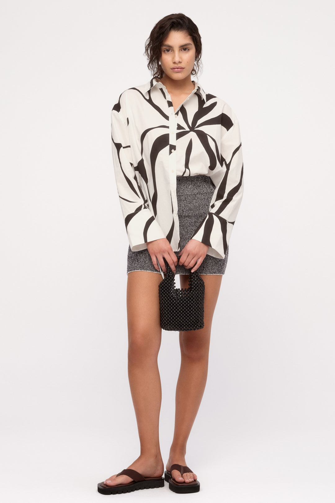 Zulu & Zephyr Cotton Shirt | Cream Flower